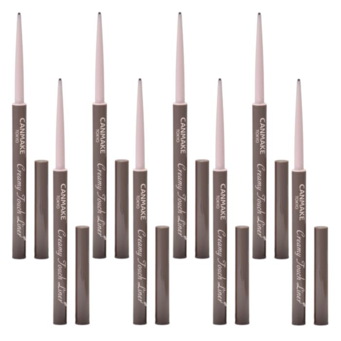 CANMAKE Creamy Touch Liner - 0.08g - 02 Medium Brown (8ea) Set