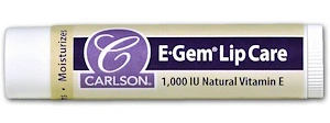 Carlson Labs E Gem, Lip Care, 1000 Iu