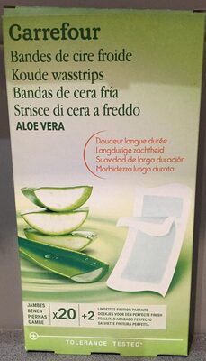Bandes de cire froire - Aloe Vera - Jambes