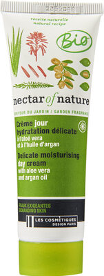 Crème jour hydratation délicate Aloé Vera & Huile d'Argan