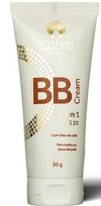 Cativa BB Cream 6 Em 1 FPS 20 Orgânico Cor 1 Natural Cativa