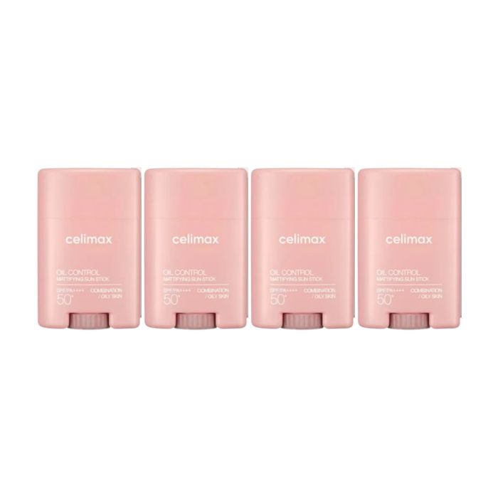 CELIMAX Oil Control Mattifying Sun Stick SPF50+ PA++++  -  19g (4ea) Set