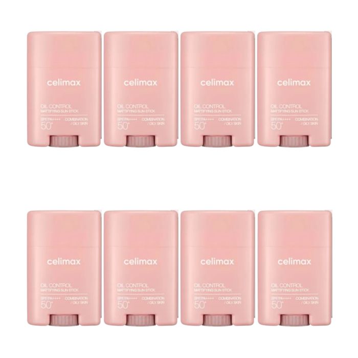 CELIMAX Oil Control Mattifying Sun Stick SPF50+ PA++++  -  19g (8ea) Set