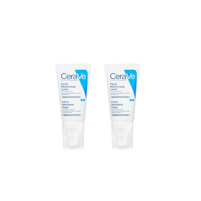 CeraVe Facial Moisturising Lotion For Normal to Dry Skin - 52ml (2ea) Set