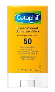 Cetaphil Sheer Mineral Sunscreen Stick Broad Spectrum SPF 50