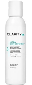 ClarityRX Ultra Skin Defense Sheer Physical Sunscreen SPF 50+
