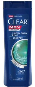 Clear Shampoo Limpeza Diária 2 Em 1 Anticaspa