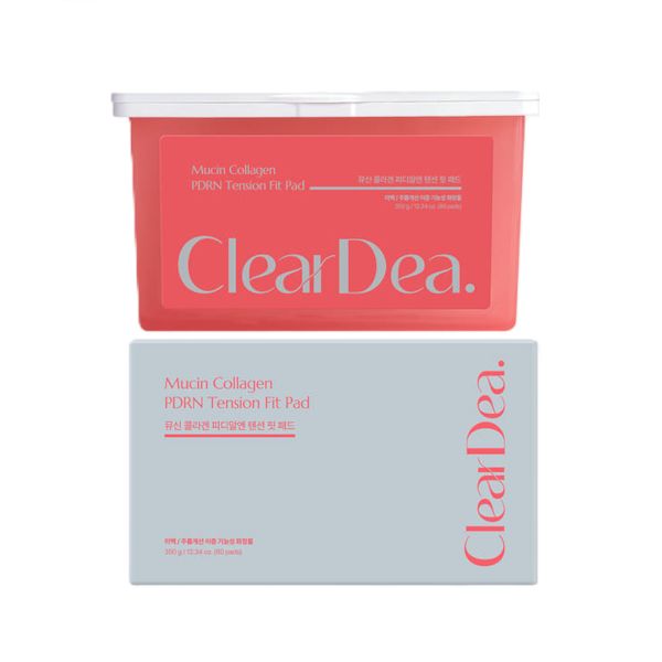 ClearDea Mucin Collagen PDRN Tension Fit Pad - 350g (80 pads)