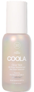Coola Clear Skin Oil-free Moisturizer Zinc Oxide Sunscreen SPF 30