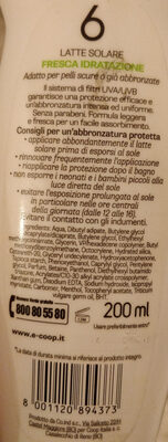 latte solare fresca idratazione protezione bassa 6