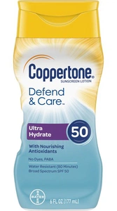 Coppertone Defend & Care Ultra Hydrate Sunscreen Lotion Spf 50