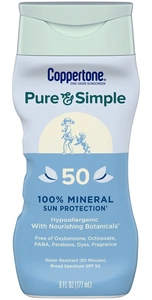 Coppertone Pure & Simple Sunscreen Lotion SPF 50