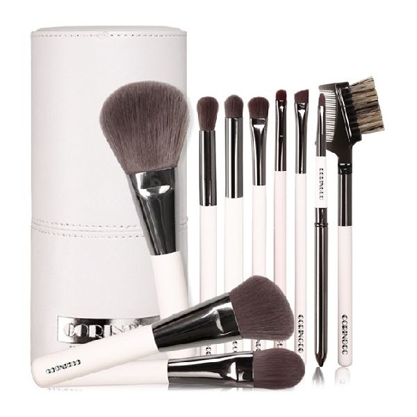 CORINGCO Ash Brown Professional 10 Brush Set - 10pcs