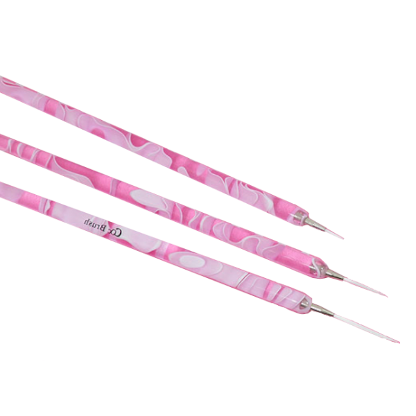 CORINGCO Liner Nail Brush Set - 1set(3items)