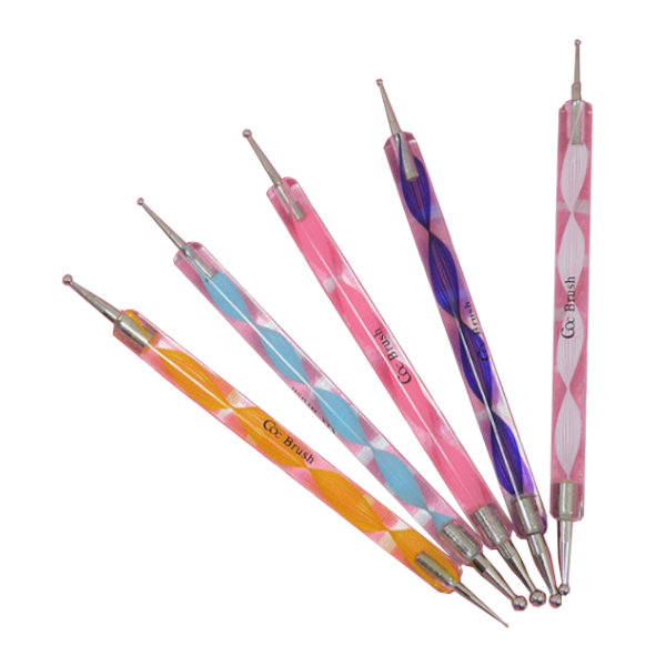 CORINGCO Marble Nail Brush Set - 1set(5items)
