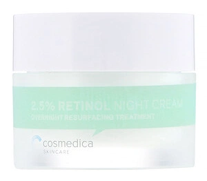 Cosmedica Skincare 2.5% Retinol Night Cream, Overnight Resurfacing Treatment