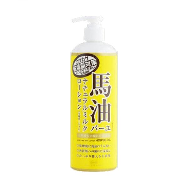CosmetexRoland Loshi Moist Aid Horse Oil Natural Milk Lotion - 485ml