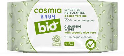 Lingettes nettoyantes à l'aloe vera bio