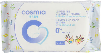 Lingettes visage et mains à l'huile d'amande douce