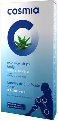 Bandes de cire froide corps à l'aloe vera