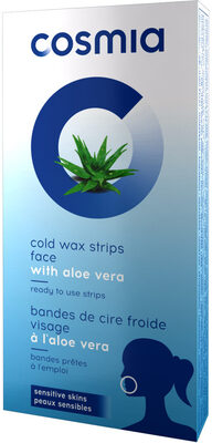 Bandes de cire froide visage a l 'aloe vera