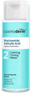 cosmoderm Niacinamide Salicylic Acid Calming Toning Water
