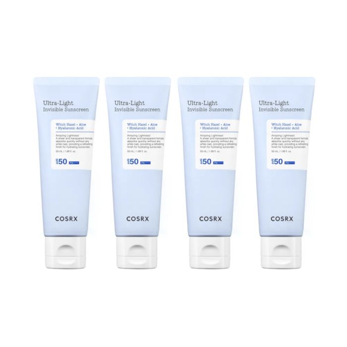 COSRX Ultra-Light Invisible Sunscreen - 50ml (4ea) Set