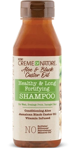 Creme of Nature Aloe & Black Castor Oil Healthy & Long Fortifying Shampoo