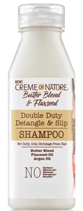 Creme of Nature Butter Blend & Flaxseed Double Duty Detangle & Slip Shampoo