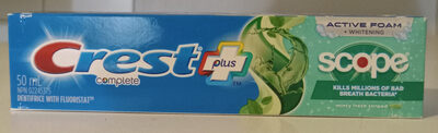 Active Foam + Whitening Minty Fresh Striped Dentifrice with Flouristat