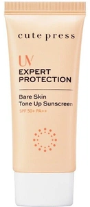 cute press UV Expert Protection Bare Skin Tone Up Sunscreen SPF50+ Pa++
