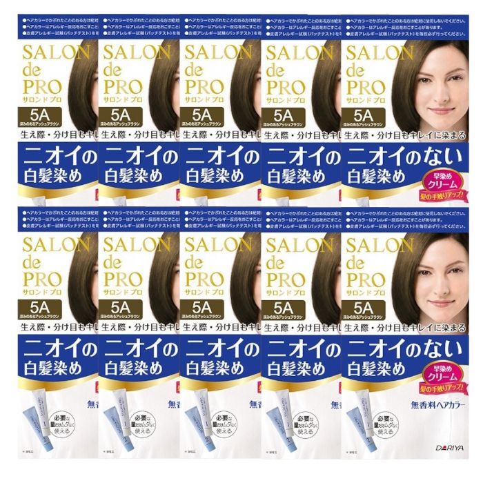 Dariya Salon De Pro Hair Color Cream - 1box - 5A Deep Assy (10ea) Set