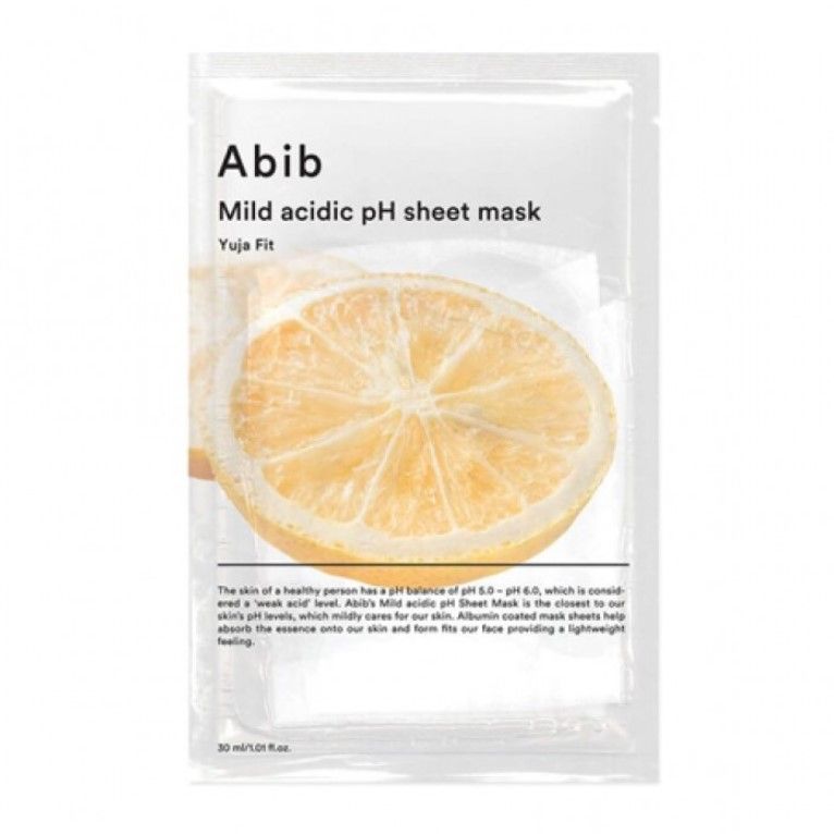 Abib Mild Acidic pH Sheet Mask - Yuja Fit - 10pcs