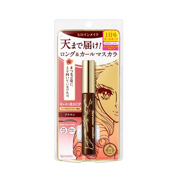 ISEHAN Kiss Me Heroine Make Long & Curl Super Waterproof Mascara (New Version) - 6g - 02 Brown