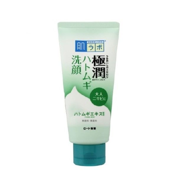 Rohto Mentholatum Hada Labo - Gokujyun Hatomugi Face Foam - 100g