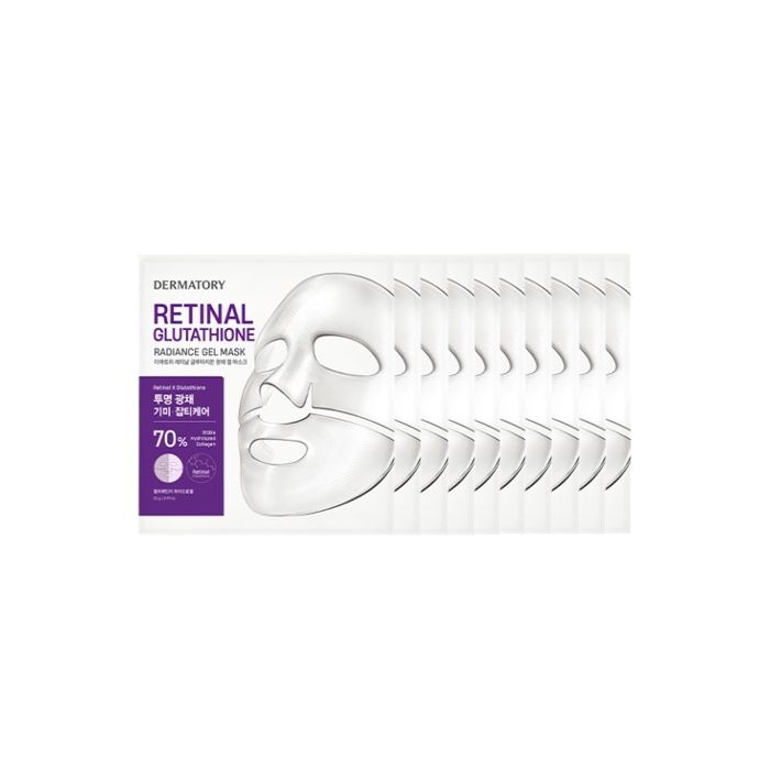 Dermatory Retinal Glutathione Radiance Gel Mask (10ea) Set