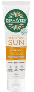 DermaVeen Sensitive Sun SPF 50+ With Body Moisturiser