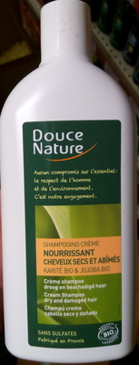 Shampooing crème nourrissant cheveux secs et abîmées au karité bio & jojoba bio