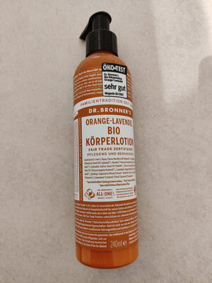 Orange-Lavendel Bio Körperlotion