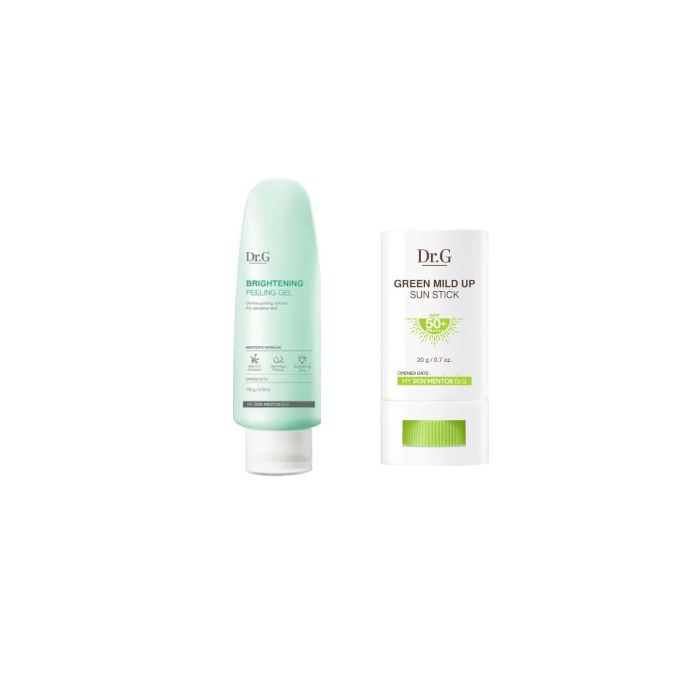 Dr.G Green Mild Up Sun Stick SPF50+ PA++++ 20g (1ea) + Brightening Peeling Gel (New) - 120g (1ea) set