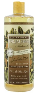Dr. Jacobs Naturals Pure Castile Liquid Soap - Shea Butter (Organic Fair Trade)