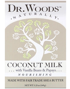 dr woods Bar Soap, Coconut Milk