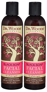 dr woods Black Soap Liquid Facial Cleanser With Organic Shea Butter