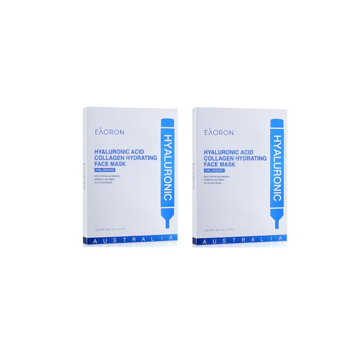 EAORON Hyaluronic Acid Collagen Hydrating Face Mask - 10pcs Set