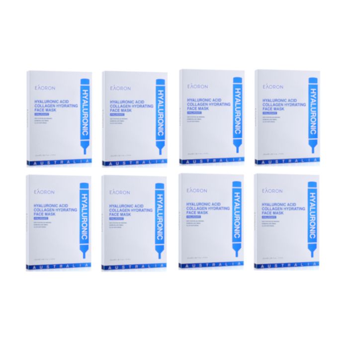 EAORON Hyaluronic Acid Collagen Hydrating Face Mask - 40pcs Set