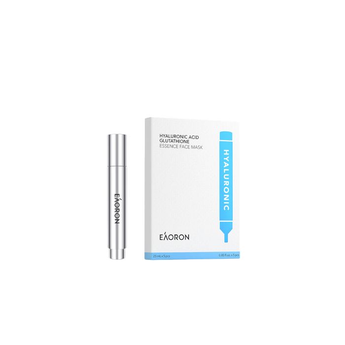 EAORON Hyaluronic Acid Glutathione Essence - 10ml (1ea) +  Face Mask (5ea) Set