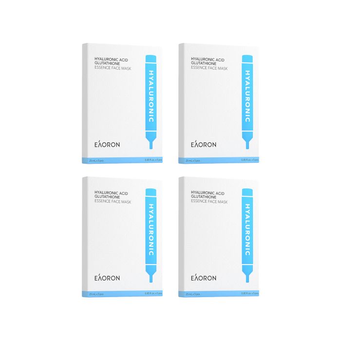 EAORON Hyaluronic Acid Glutathione Essence Face Mask - 20pcs Set