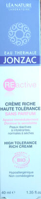 Crème riche haute tolérance