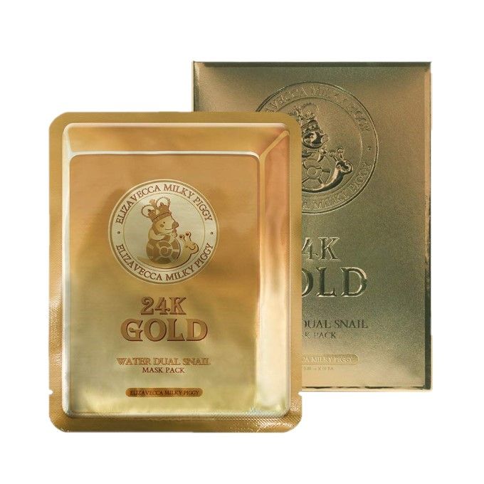 Elizavecca 24K Gold Water Dual Snail Mask Pack