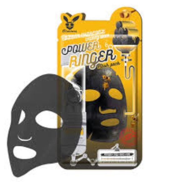 Elizavecca Black Charcoal Honey Deep Power Ringer Mask Pack - 10pcs